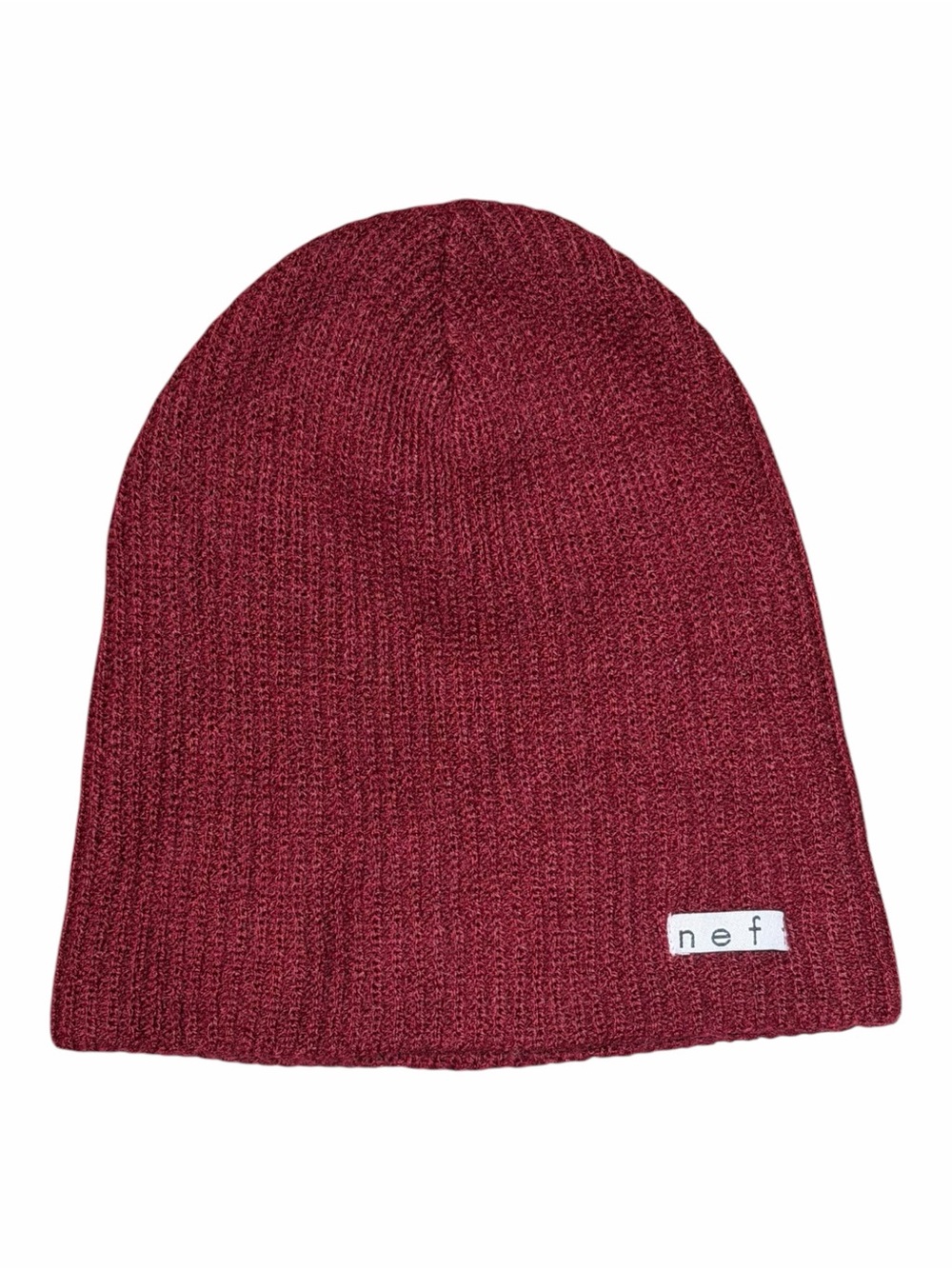 Neff Daily Burgundy Maroon Slouchy Knit Beanie One Size Ribbed Skate Streetwear